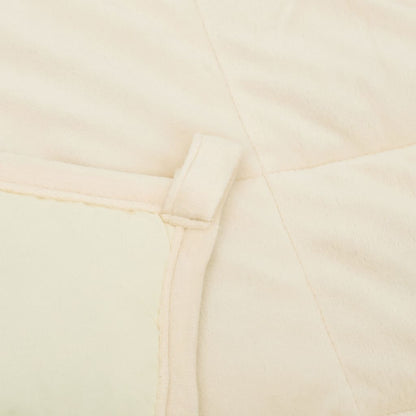 vidaXL Coperta Ponderata Crema Chiaro 200x230 cm 13 kg Tessuto
