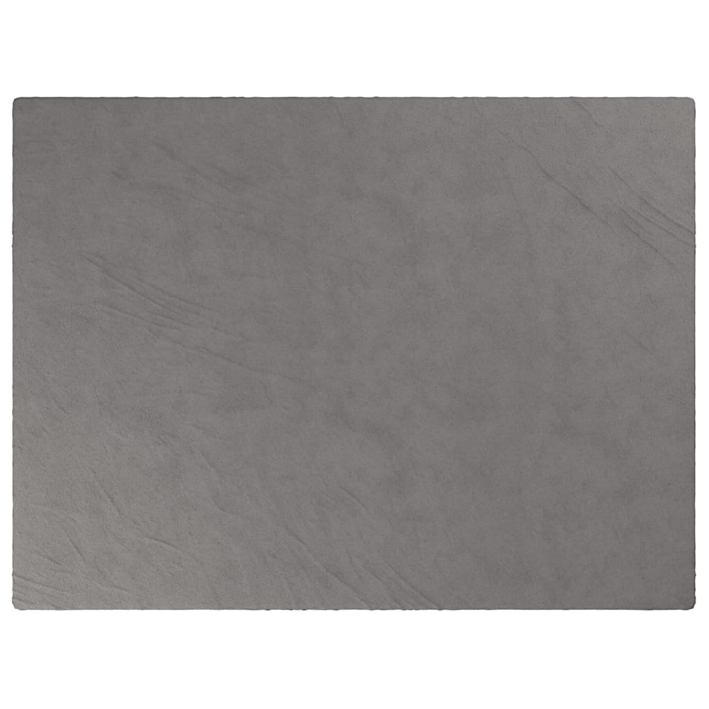 vidaXL Coperta Ponderata con Copertura Grigia 152x203 cm 11 kg Tessuto