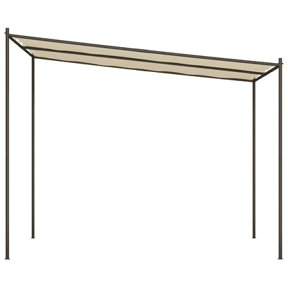 vidaXL Gazebo Beige 3x3 m 180 g/m² Tessuto e Acciaio