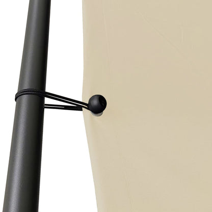 vidaXL Gazebo Beige 3x3 m 180 g/m² Tessuto e Acciaio