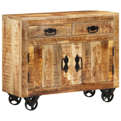 vidaXL Credenza 80x30x65 cm in Legno Grezzo Massello di Mango