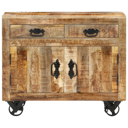 vidaXL Credenza 80x30x65 cm in Legno Grezzo Massello di Mango