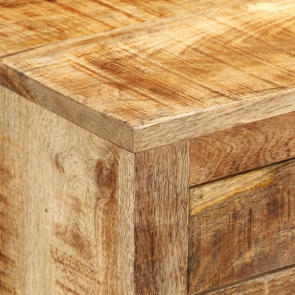 vidaXL Credenza 80x30x65 cm in Legno Grezzo Massello di Mango