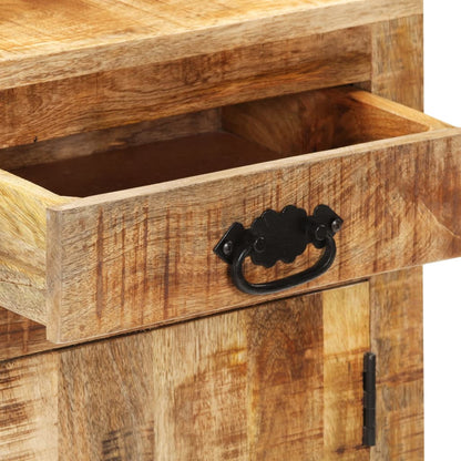 vidaXL Credenza 80x30x65 cm in Legno Grezzo Massello di Mango