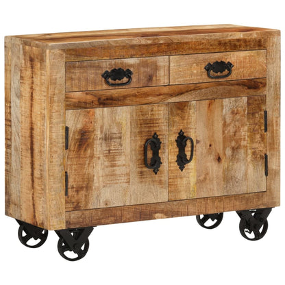 vidaXL Credenza 80x30x65 cm in Legno Grezzo Massello di Mango