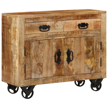 vidaXL Credenza 80x30x65 cm in Legno Grezzo Massello di Mango