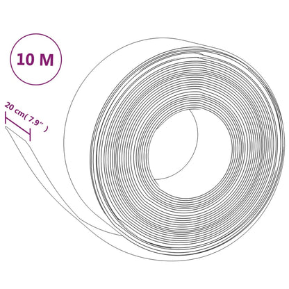 vidaXL Bordature da Giardino 2 pz Nere 10 m 20 cm in Polietilene