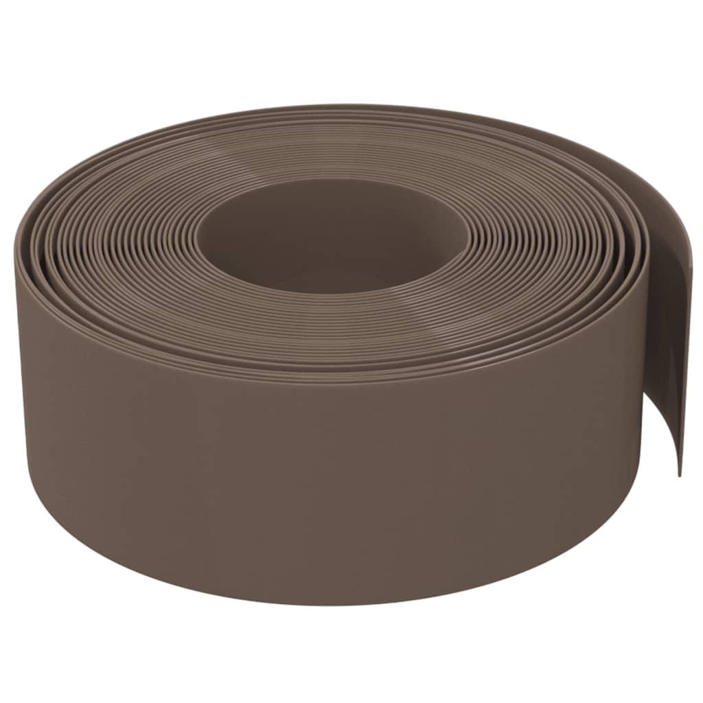 vidaXL Bordature da Giardino 3 pz Marroni 10 m 20 cm in Polietilene