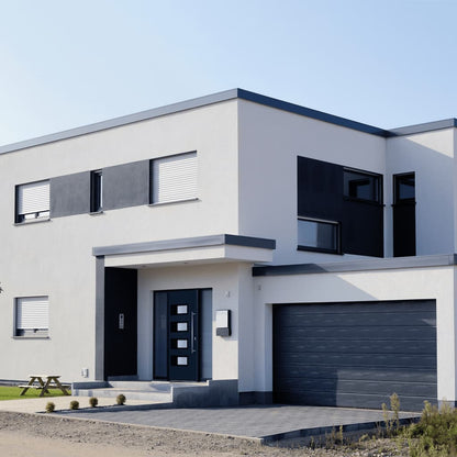 vidaXL Porta Ingresso Antracite 110x210 cm in Alluminio e PVC