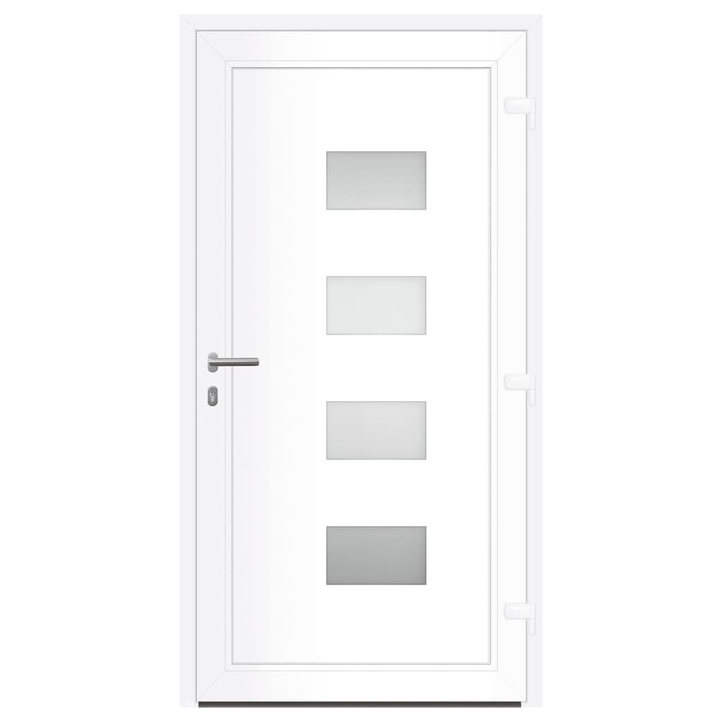 vidaXL Porta Ingresso Antracite 110x210 cm in Alluminio e PVC