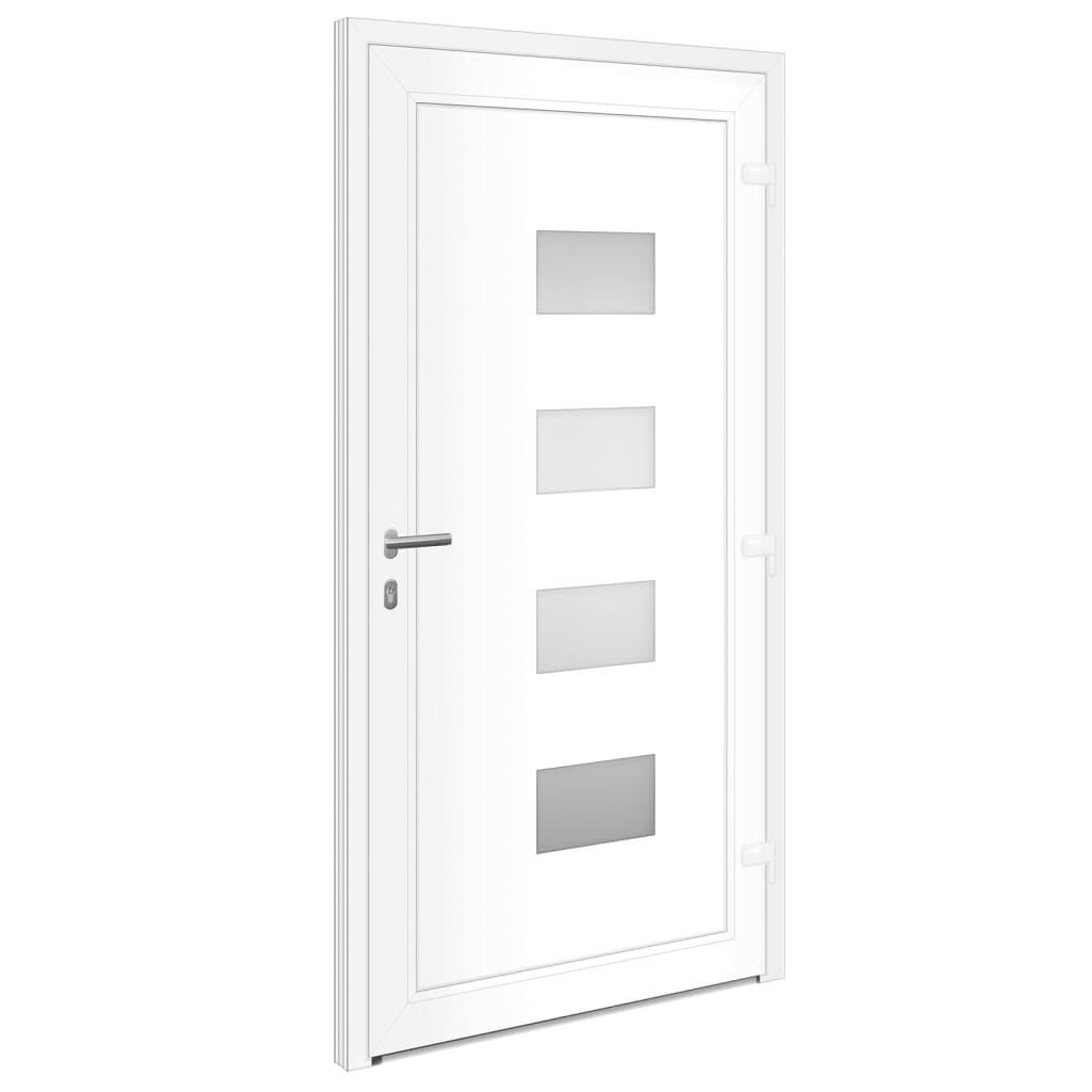 vidaXL Porta Ingresso Antracite 110x210 cm in Alluminio e PVC