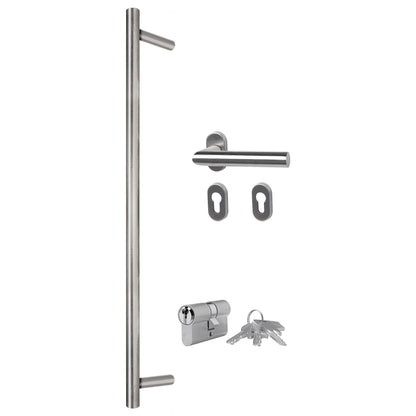 vidaXL Porta Ingresso Antracite 110x210 cm in Alluminio e PVC