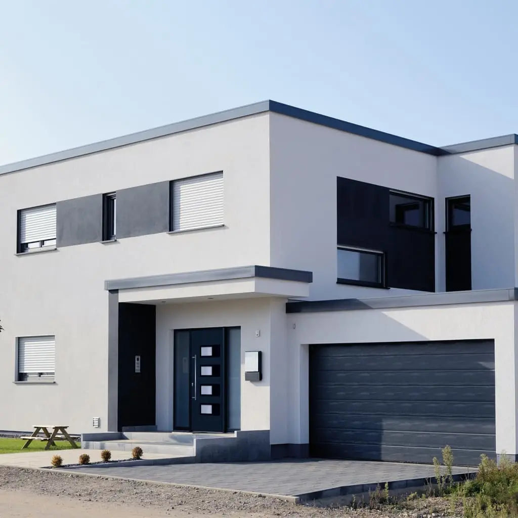 vidaXL Porta Ingresso Antracite 110x210 cm in Alluminio e PVC VIDAXL