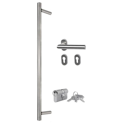 vidaXL Porta Ingresso Antracite 110x210 cm in Alluminio e PVC VIDAXL