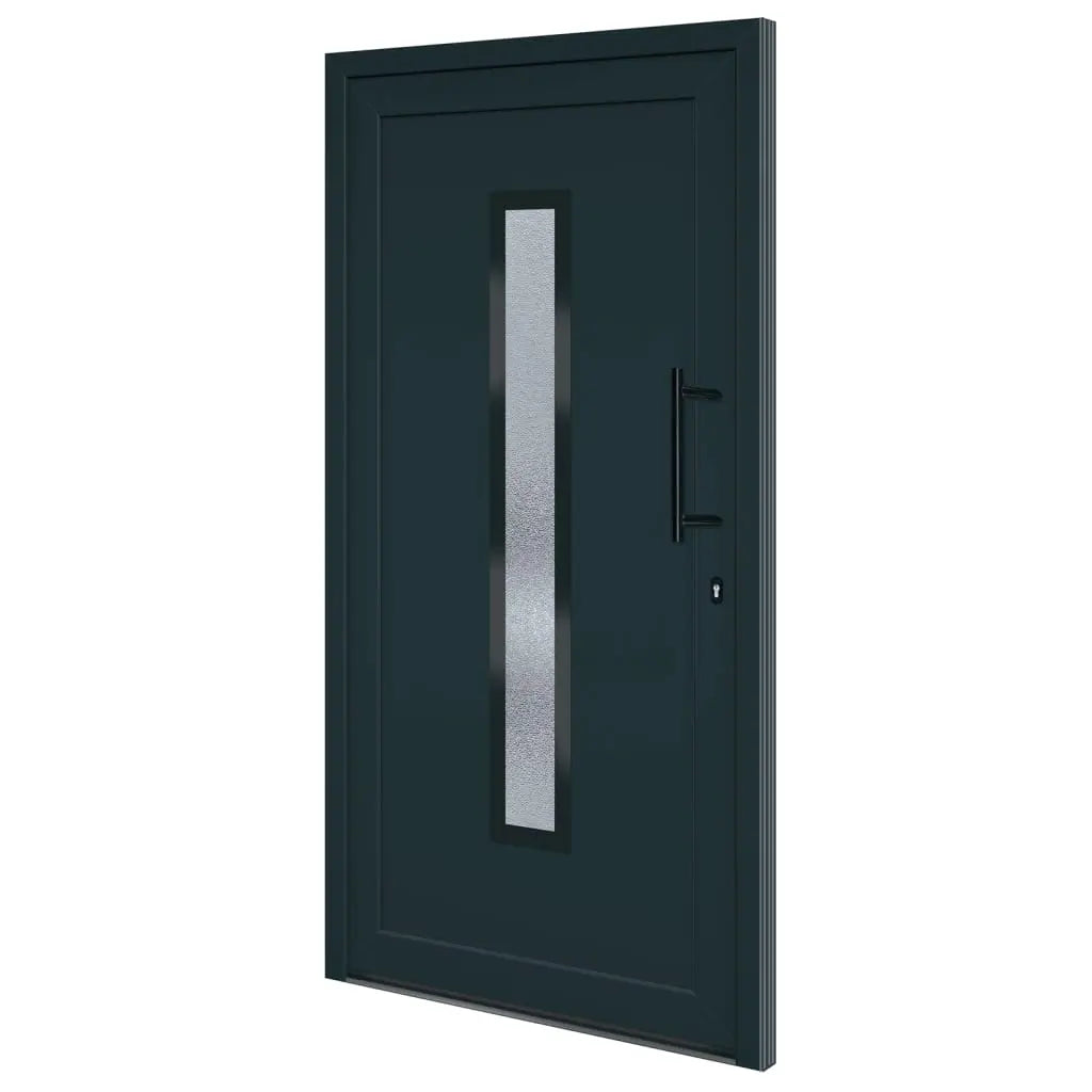 vidaXL Porta Ingresso Antracite 108x200 cm in PVC VIDAXL