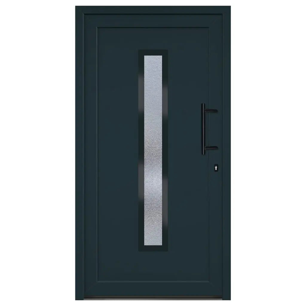 vidaXL Porta Ingresso Antracite 108x200 cm in PVC VIDAXL