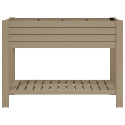 vidaXL Fioriera da Giardino Marrone Chiaro 110x45x79 cm Polipropilene VIDAXL