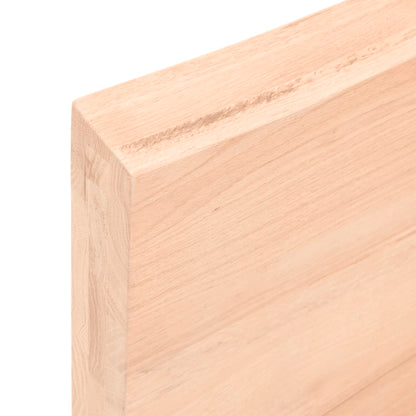 vidaXL Piano per Tavolo 140x50x(2-6) cm Rovere Non Trattato Bordi Vivi