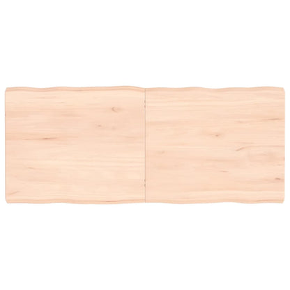 vidaXL Piano per Tavolo 140x60x(2-6) cm Rovere Non Trattato Bordi Vivi