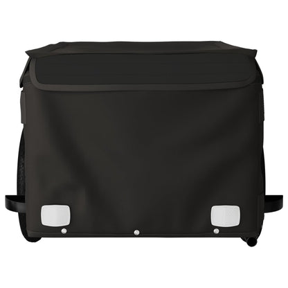 vidaXL Rimorchio da Bici Nero 30 kg in Ferro