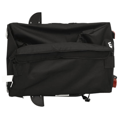 vidaXL Rimorchio da Bici Nero 30 kg in Ferro