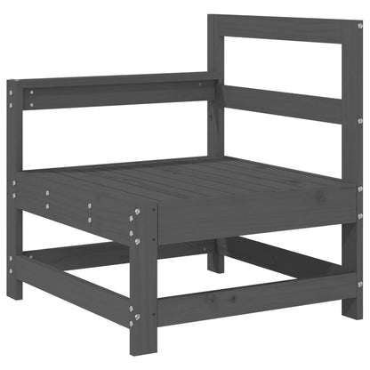 vidaXL Set Salotto da Giardino 8 pz in Legno Massello di Pino Grigio