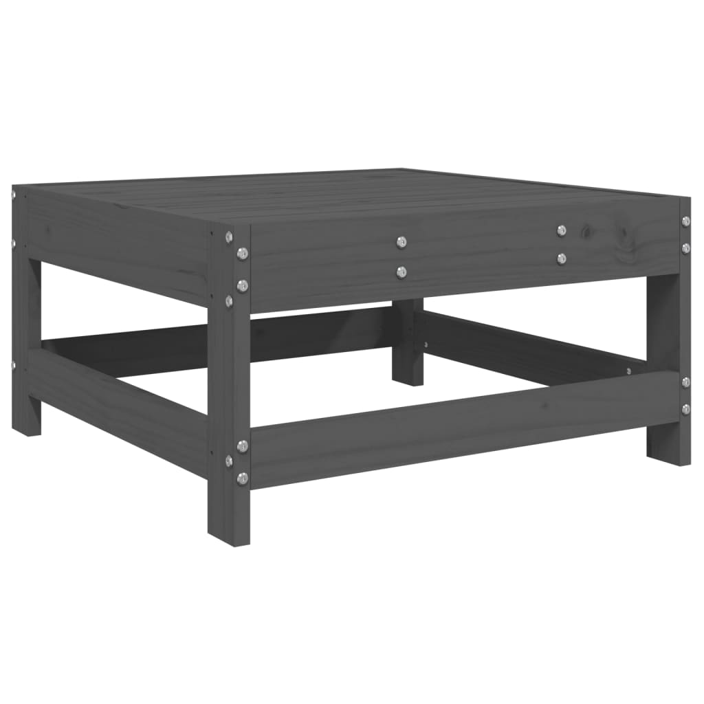 vidaXL Set Salotto da Giardino 8 pz in Legno Massello di Pino Grigio