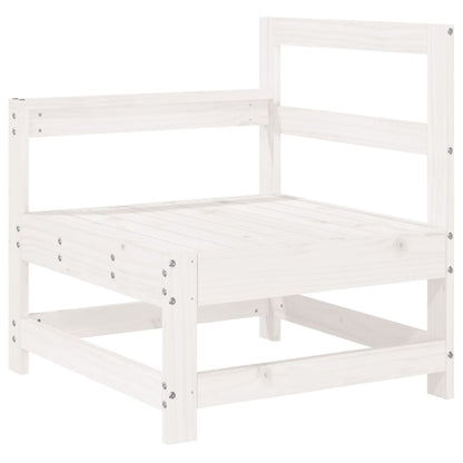 vidaXL Set Salotto da Giardino 8 pz in Legno Massello di Pino Bianco