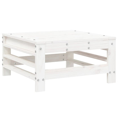 vidaXL Set Salotto da Giardino 9 pz Bianco in Legno Massello di Pino
