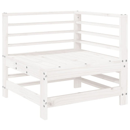 vidaXL Set Salotto da Giardino 7 pz Bianco in Legno Massello di Pino