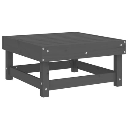 vidaXL Set Salotto da Giardino 7 pz Grigio in Legno Massello di Pino