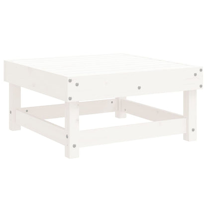 vidaXL Set Salotto da Giardino 7 pz Bianco in Legno Massello di Pino