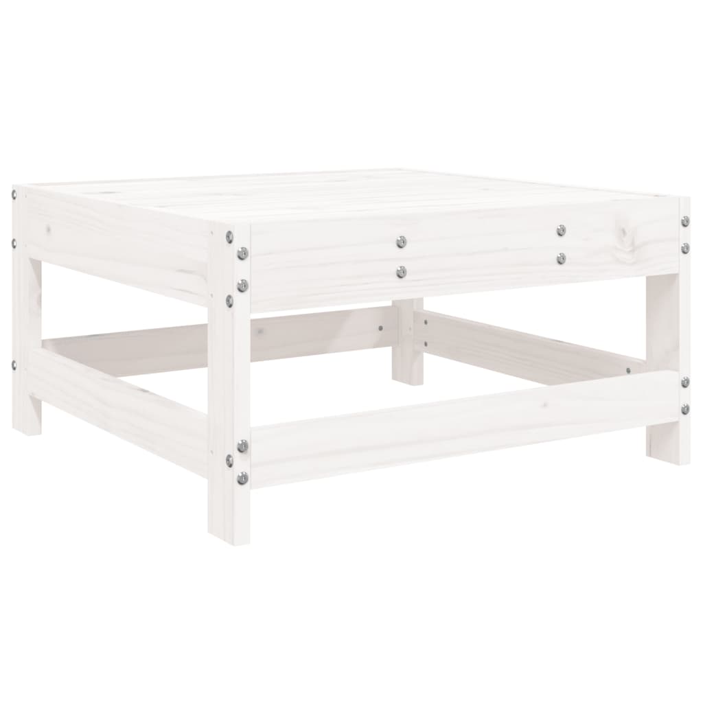 vidaXL Set Salotto da Giardino 5 pz Bianco in Legno Massello di Pino