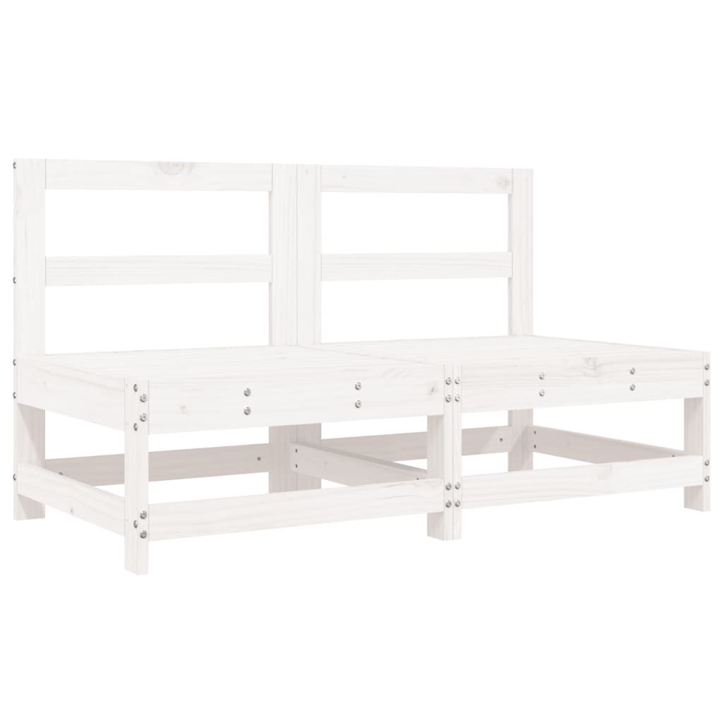 vidaXL Set Salotto da Giardino 6 pz Bianco in Legno Massello di Pino