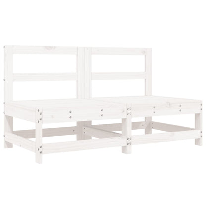 vidaXL Set Salotto da Giardino 6 pz Bianco in Legno Massello di Pino