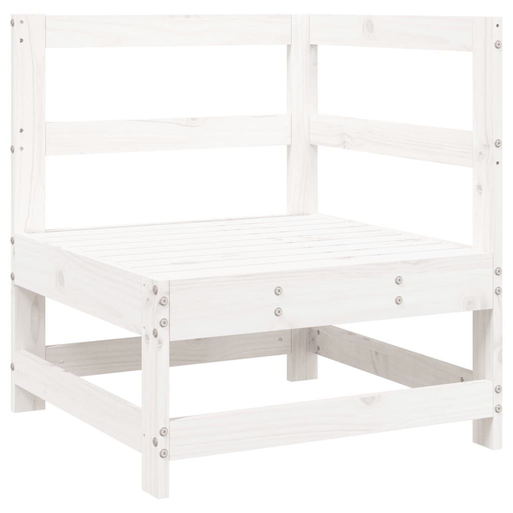 vidaXL Set Salotto da Giardino 6 pz Bianco in Legno Massello di Pino