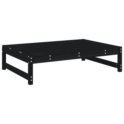 vidaXL Set Salotto da Giardino 4 pz Nero in Legno Massello di Pino
