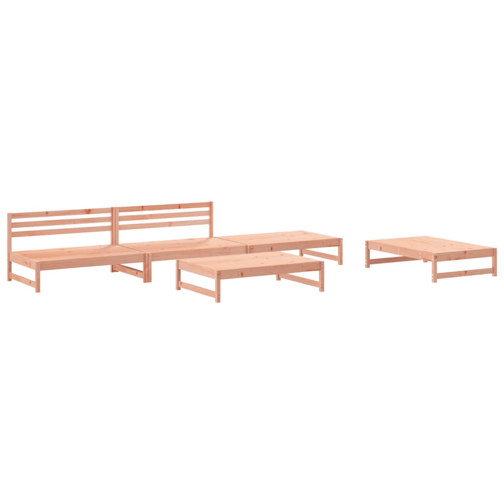 vidaXL Set Salotto da Giardino 5 pz in Legno Massello di Douglas