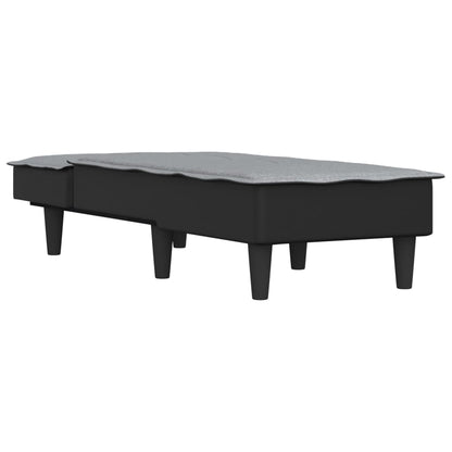 vidaXL Chaise Longue in Tessuto Grigio Chiaro