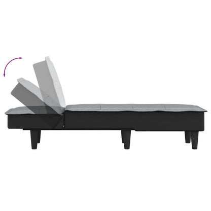 vidaXL Chaise Longue in Tessuto Grigio Chiaro