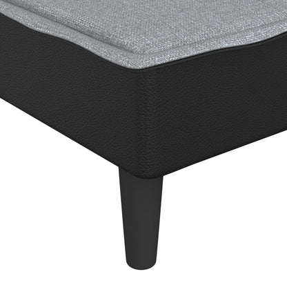 vidaXL Chaise Longue in Tessuto Grigio Chiaro