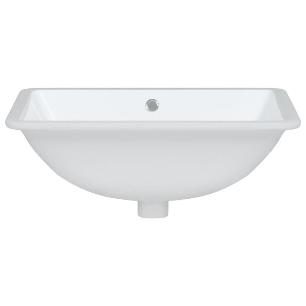 vidaXL Lavandino da Bagno Bianco 52x38,5x19,5 cm Rettangolare Ceramica