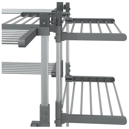 vidaXL Stendibiancheria 107x107x120 cm in Alluminio