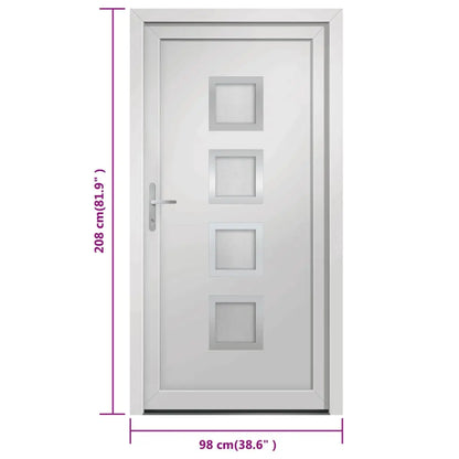 vidaXL Porta Ingresso Bianca 98x208 cm in PVC VIDAXL