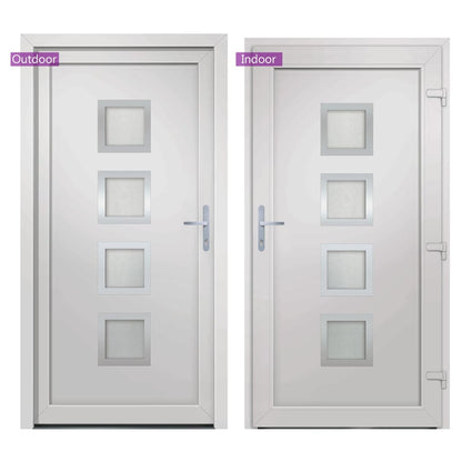 vidaXL Porta Ingresso Bianca 108x208 cm in PVC