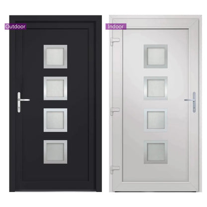 vidaXL Porta Ingresso Antracite 88x200 cm in PVC VIDAXL