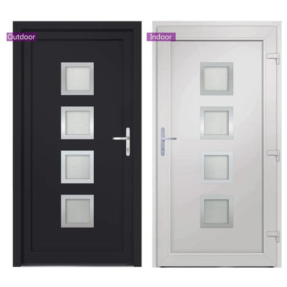 vidaXL Porta Ingresso Antracite 98x190 cm in PVC VIDAXL