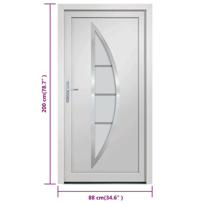 vidaXL Porta Ingresso Bianca 88x200 cm in PVC VIDAXL