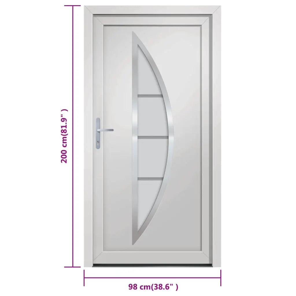 vidaXL Porta Ingresso Bianca 98x200 cm in PVC VIDAXL