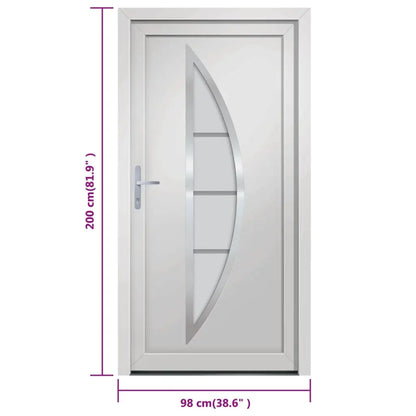 vidaXL Porta Ingresso Bianca 98x200 cm in PVC VIDAXL
